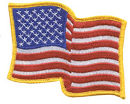 American Flag Embroidered Patches