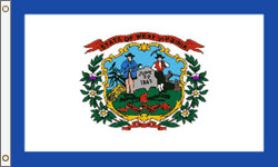 West Virginia Flag PRINTED Nylon