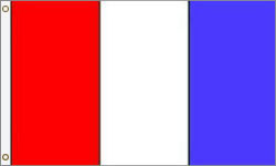Nylon 3-Stripe Vertical Attention Flag, Your choice of color