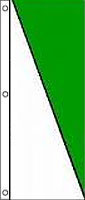 Nylon 2-Stripe Diagonal Tall Attention Flag, Your choice of color,