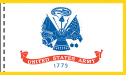 Army Indoor Flag Fringed
