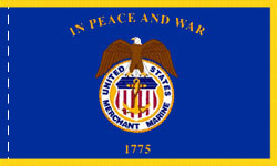 Merchant Marine Indoor Flag Fringed