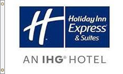 Holiday Inn Express and Suites Nylon Flag. Printed, Canvas Heading and Brass Grommets
