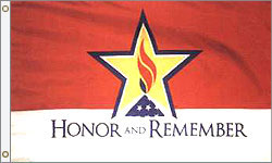 Honor & Remember Flag PRINTED Nylon