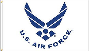 3 x 5 ft. Air Force Wings Flag, Poly-Cotton Made in USA