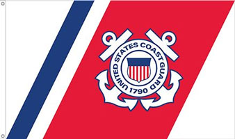 3 x 5 ft. U S Coast Guard Flag, Poly-Cotton Made in USA
