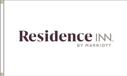 Residence Inn Nylon Flag. Printed, Canvas Heading and Brass Grommets