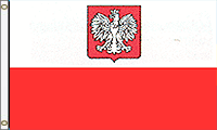 Poland w/ Eagle Nylon Flags