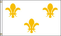 Fleur De Lis 3 White