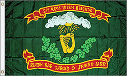 3 x 5 ft. Nylon 2nd Irish Brigade Flag. Printed, Canvas Heading and Brass Grommets