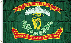 3 x 5 ft. Nylon 3rd Irish Brigade Flag. Printed, Canvas Heading and Brass Grommets