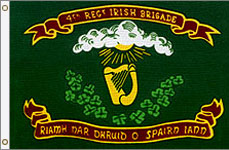 3 x 5 ft. Nylon 4th Irish Brigade Flag. Printed, Canvas Heading and Brass Grommets
