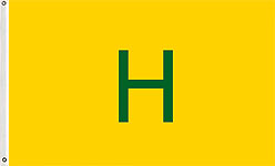 3 x 5 ft. Nylon Hospital Flag. Printed, Canvas Heading and Brass Grommets