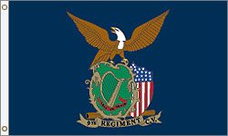 3 x 5 ft. Nylon 9th CT Irish Brigade Flag. Printed, Canvas Heading and Brass Grommets