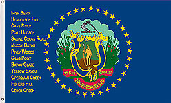 3 x 5 ft. Nylon 3rd MA Cavalry Flag. Printed, Canvas Heading and Brass Grommets