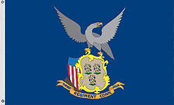 3 x 5 ft. Nylon 3rd CT INF Regiment Flag. Printed, Canvas Heading and Brass Grommets