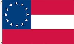 3 x 5 ft. Nylon 12 Star (Stars Bars) Flag. Printed, Canvas Heading and Brass Grommets