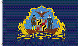 3 x 5 ft. Nylon 1st MD Inf Reg CSA & USA 1861 Flag. Printed, Canvas Heading and Brass Grommets