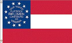 3 x 5 ft. Nylon 20th VA Infantry Flag. Printed, Canvas Heading and Brass Grommets