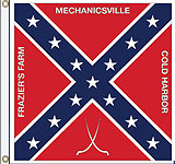 4 x 4 ft. Nylon 60th VA Infantry Flag. Printed, Canvas Heading and Brass Grommets