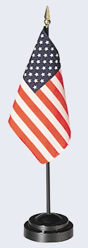 4 x 6 in. Diplomat American Flag Set