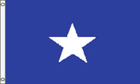 3 x 5 ft. Nylon Bonnie Blue Flag. Nylon, Printed with Canvas Heading and Brass Grommets