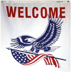 Cotton Center Panel Welcome Eagle