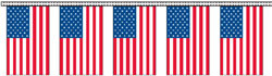 U.S. Flag Plastic Pennant Strings