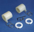 1 in. Neverfurl Kit, 2 Piece, White
