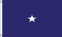 1 Star Commodore Navy Outdoor Flags