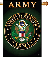 28 x 40 in. Army Banner Flag Dyed Sublimation, Double Sided