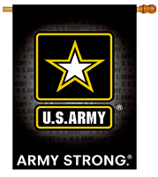 28 x 40 in. US Army Banner Flag Dyed Sublimation, Double Sided