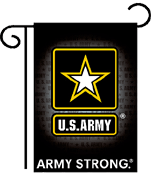 13 x 18 1/2 in. US Army Garden Banner Dyed Sublimation, Double Sided