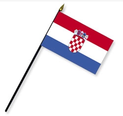 Croatia Handheld Flags