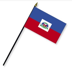 Haiti w/Seal Handheld Flags