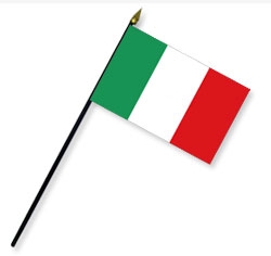 Italy Handheld Flags