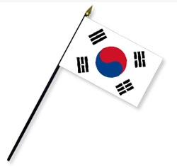 South Korea Handheld Flags