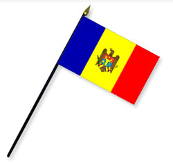 Moldova Handheld Flags